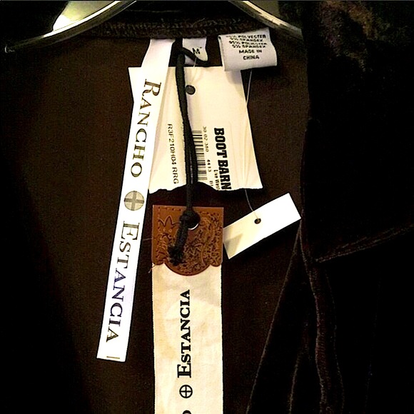 NEW RANCHO ESTANCIA Long Velvet Vintage Fenway Equestrian Riding Style Jacket - Picture 6 of 11